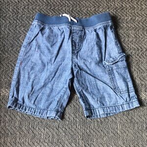 Joe Fresh Chambray-Style Blue Cargo Shorts